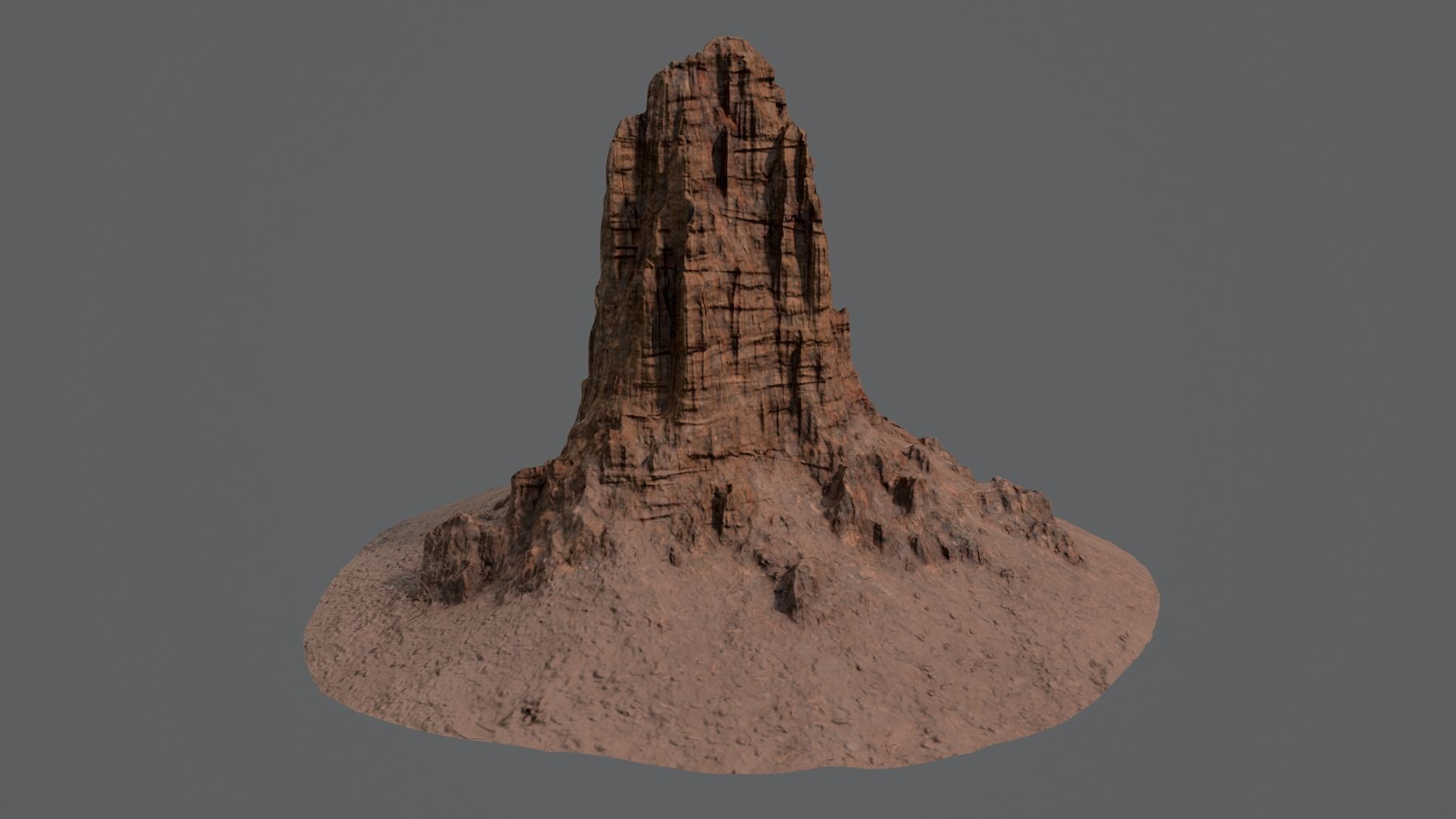 CANYON HILL 2 Game Ready Low-poly 3D model_7