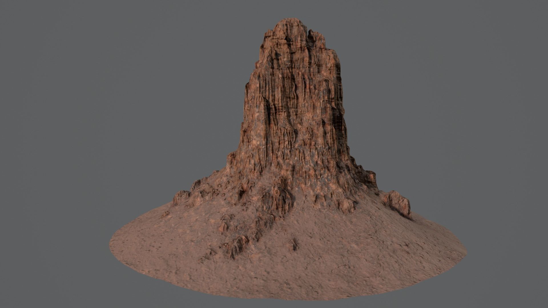 CANYON HILL 2 Game Ready Low-poly 3D model_2