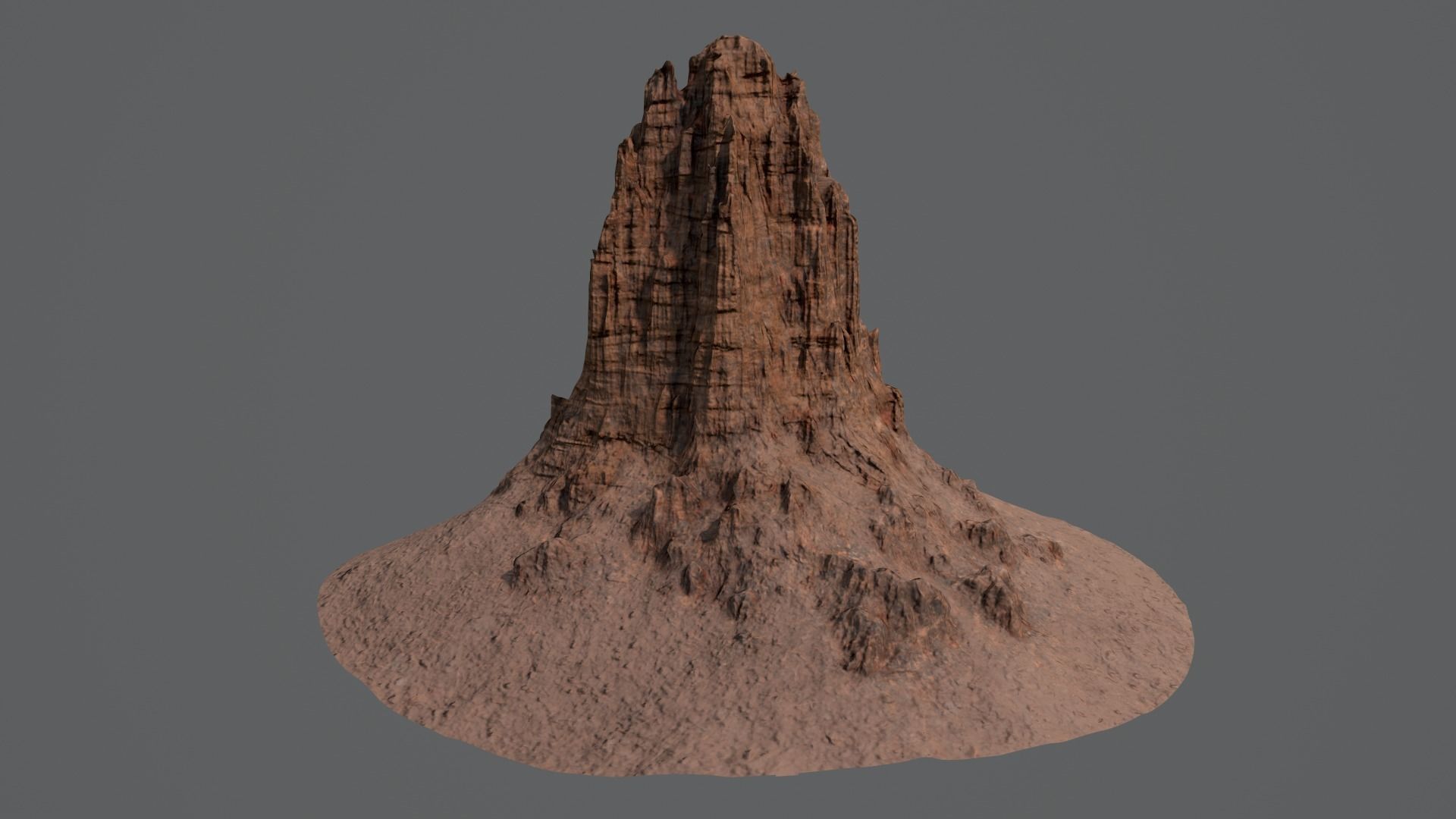CANYON HILL 2 Game Ready Low-poly 3D model_1