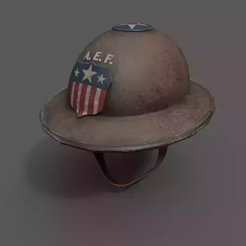 Helmet military Scifi ver18 Low-poly 3D model