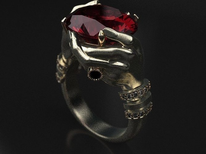 Werbsters  Wrath ring  -  Lucky-lady luck replica 3D print model