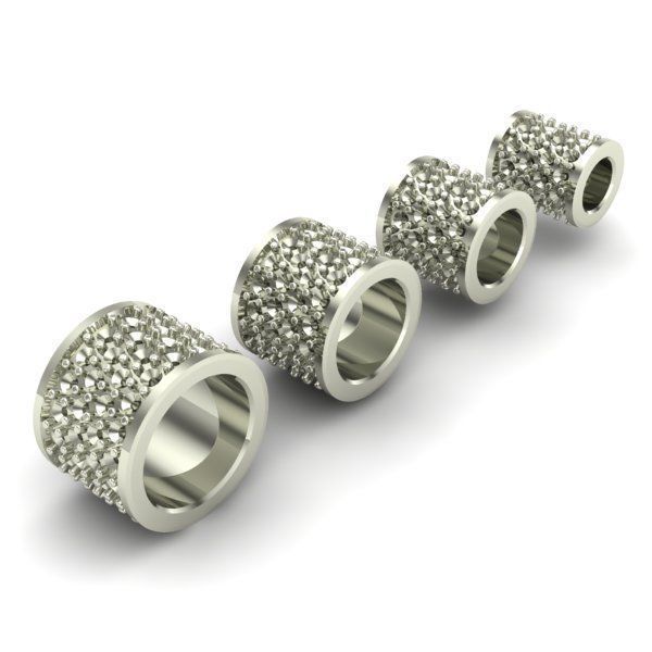 CHARMS swarovski rings stones 3D print model_3