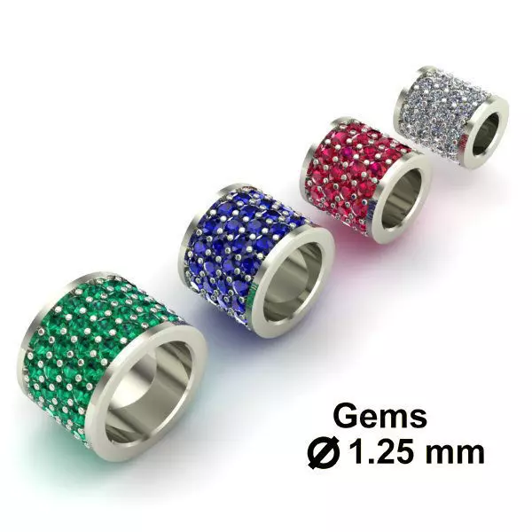 CHARMS swarovski rings stones 3D print model_0