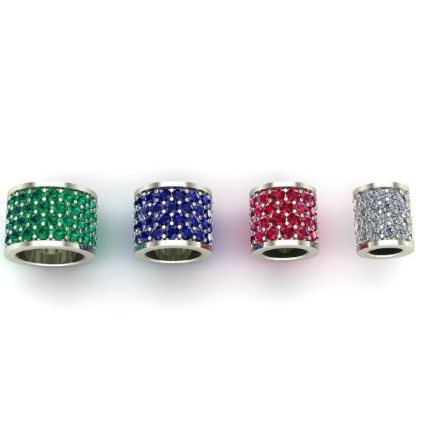 CHARMS swarovski rings stones 3D print model_2