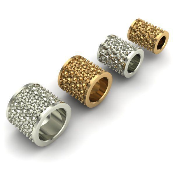 CHARMS swarovski crystal rings 3D print model_3