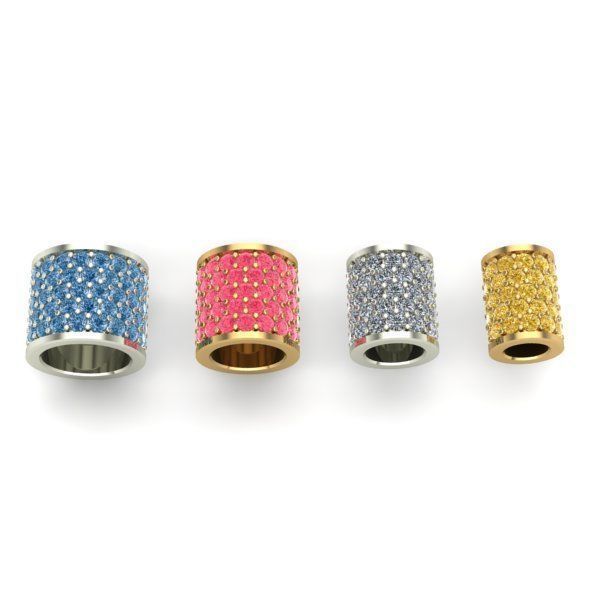 CHARMS swarovski crystal rings 3D print model_2