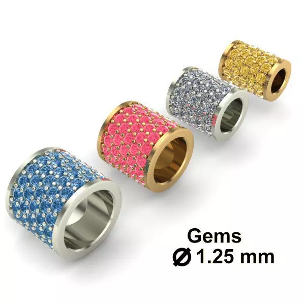 CHARMS swarovski crystal rings 3D print model_0