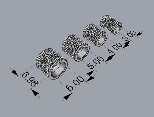 CHARMS swarovski crystal rings 3D print model_4