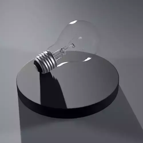 lightbulb light bulb on plate