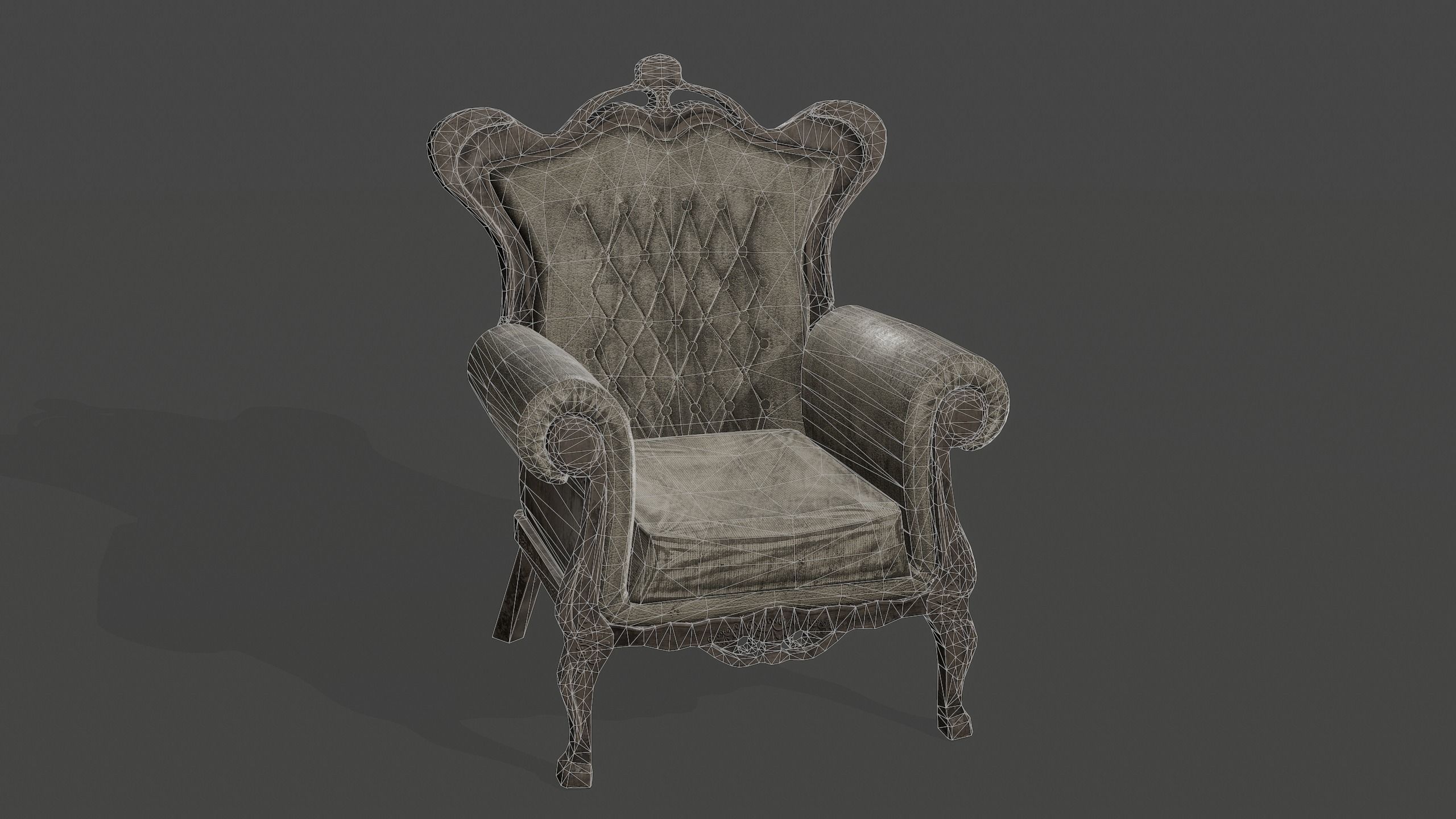 Armchairs Kit Low-poly 3D model_13
