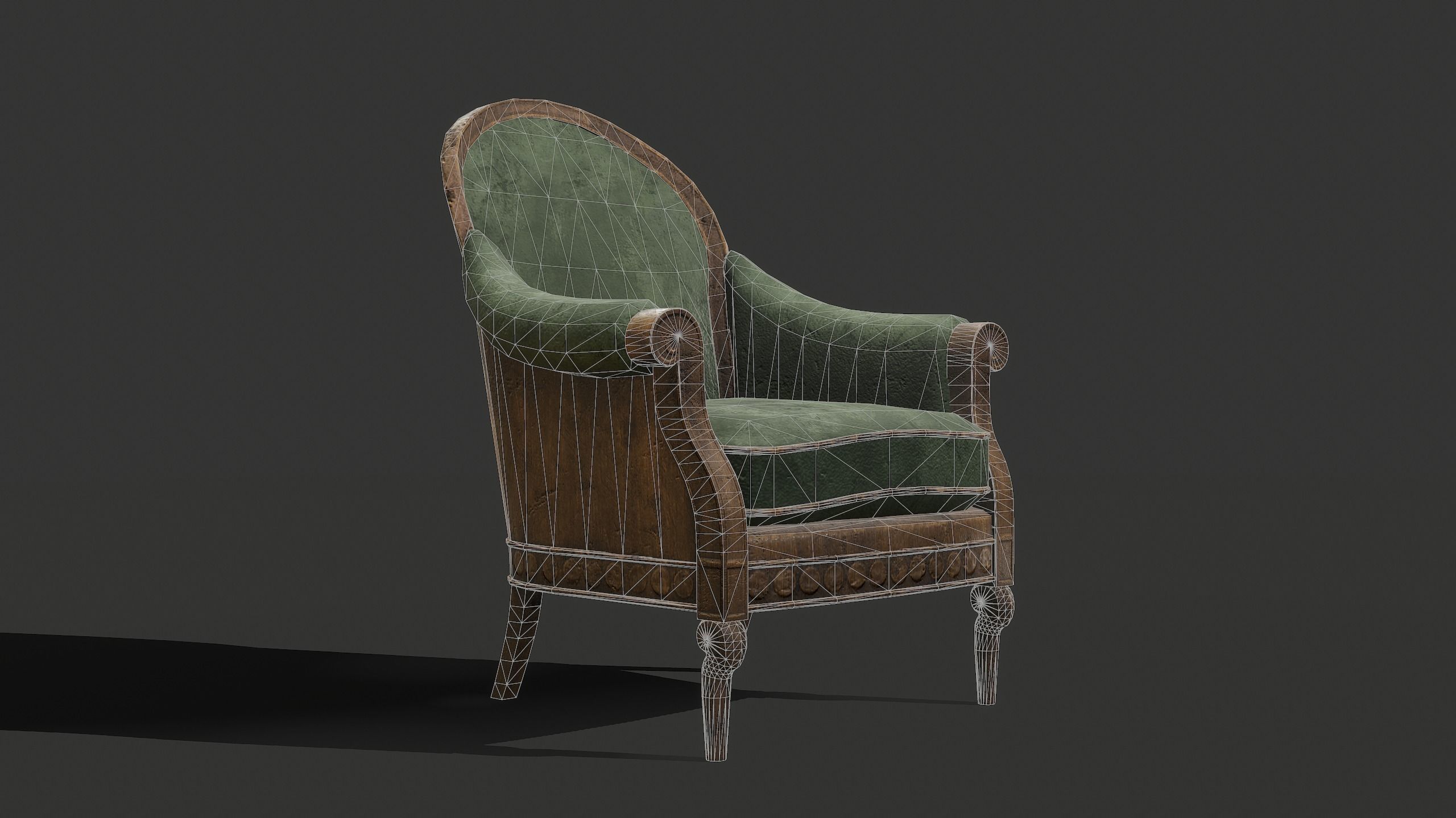 Armchairs Kit Low-poly 3D model_11