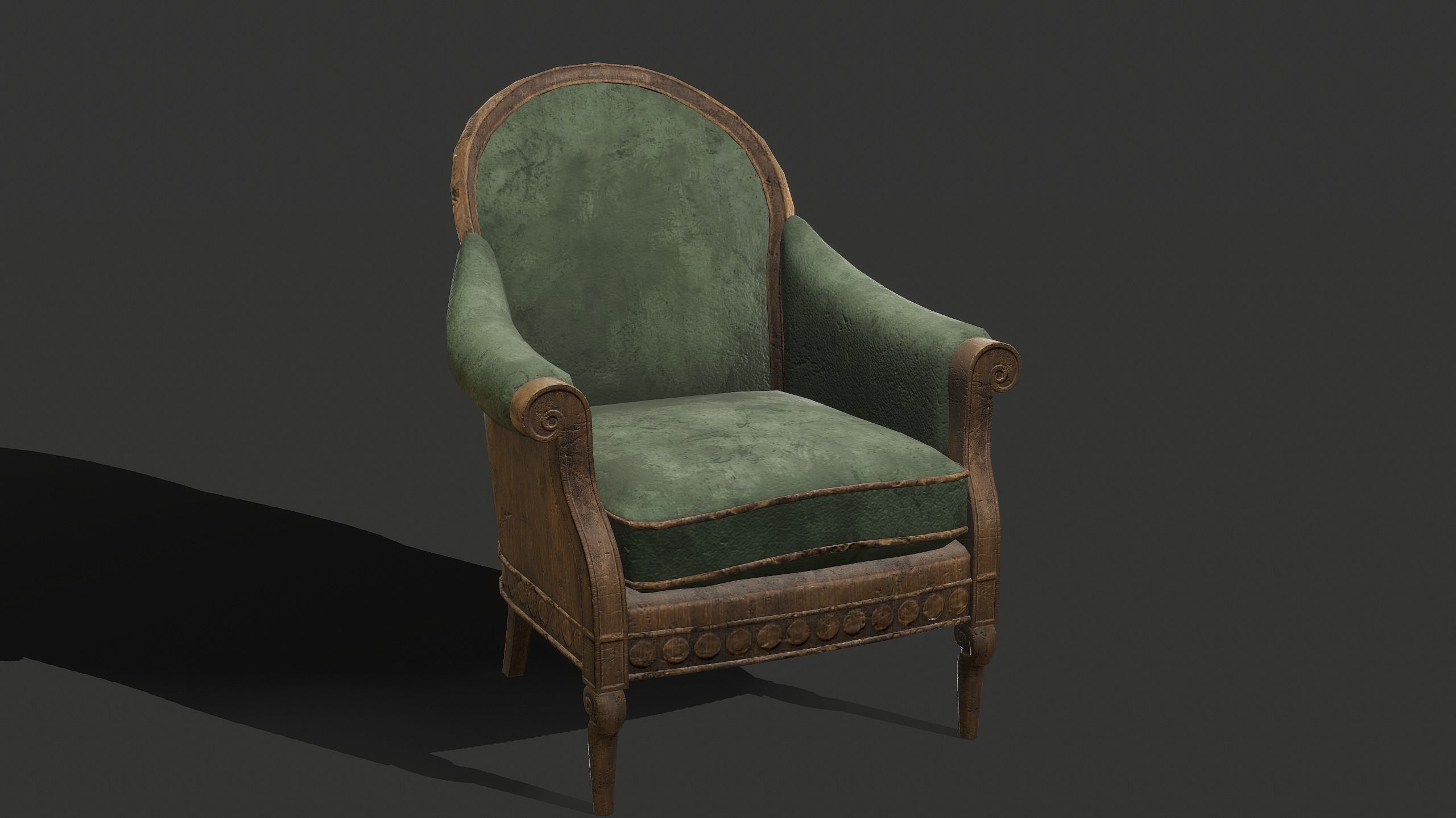 Armchairs Kit Low-poly 3D model_8