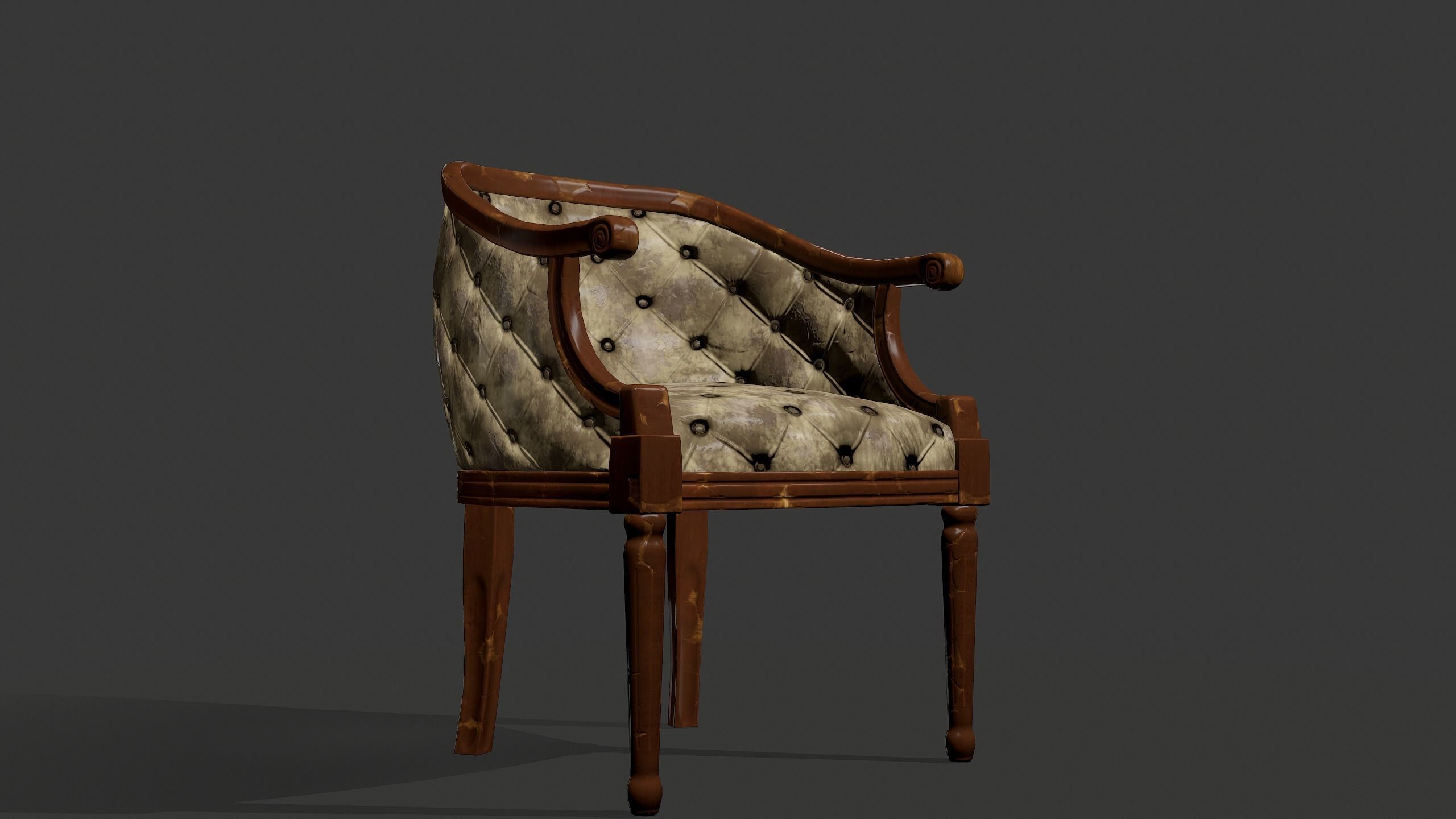 Armchairs Kit Low-poly 3D model_6