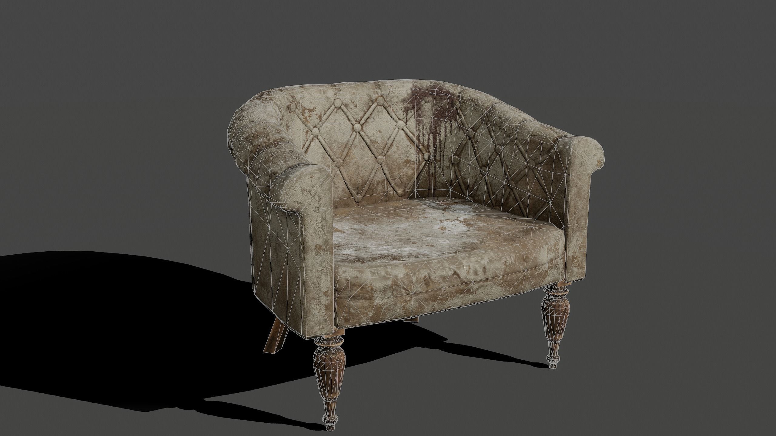 Armchairs Kit Low-poly 3D model_21