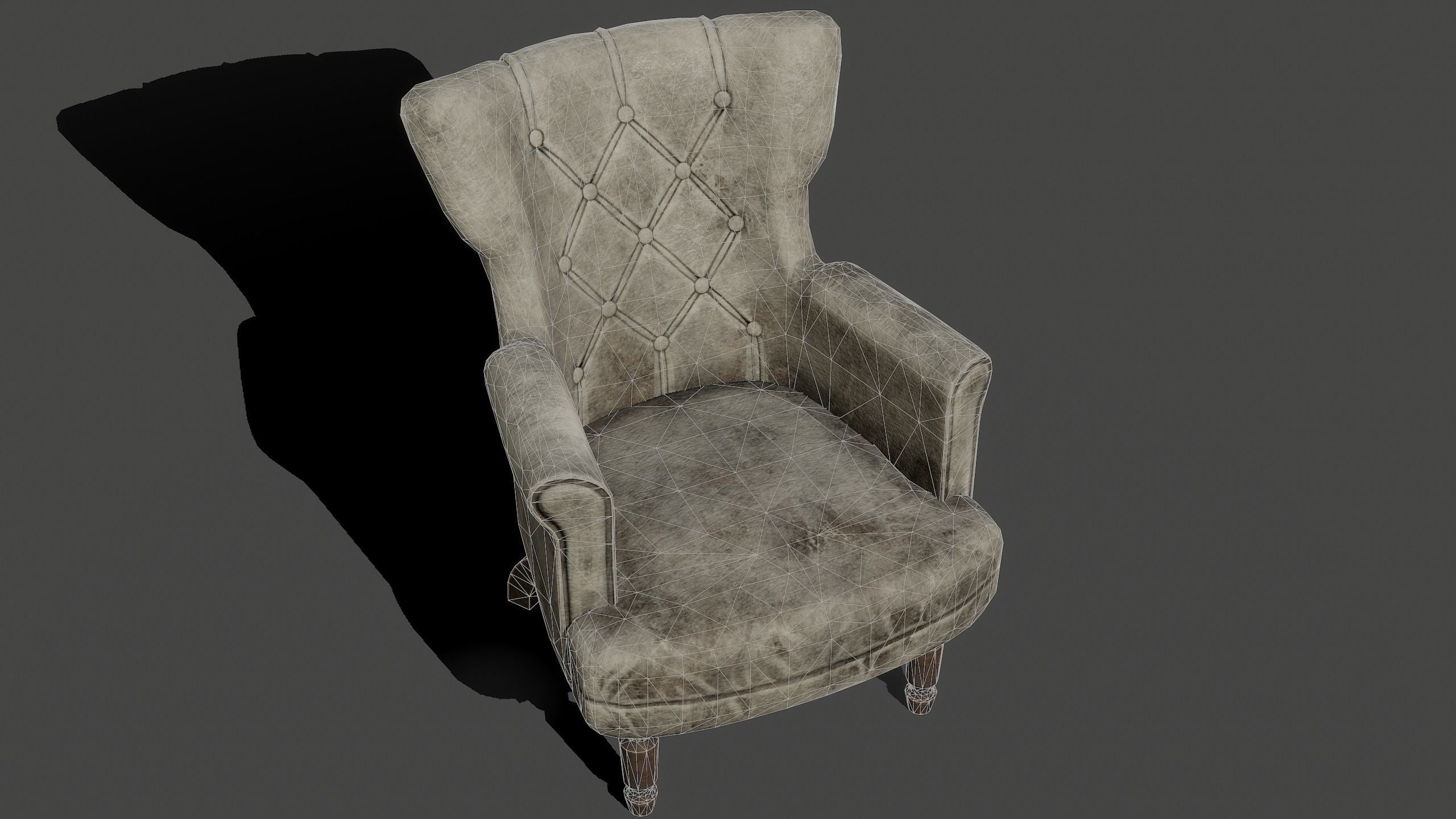 Armchairs Kit Low-poly 3D model_19