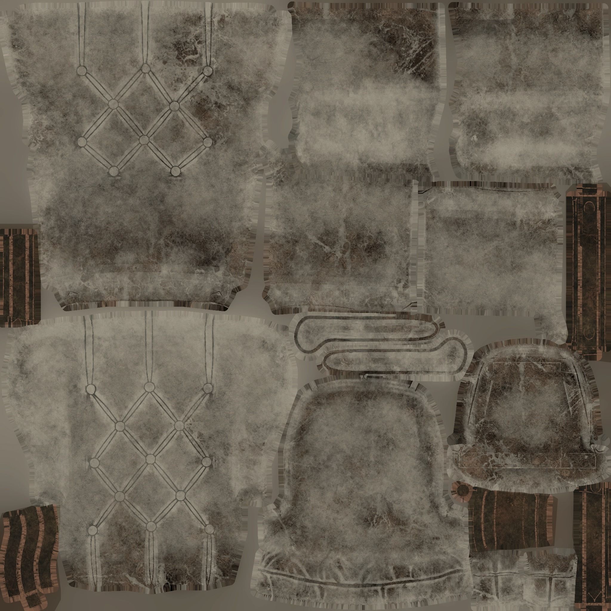 Armchairs Kit Low-poly 3D model_31