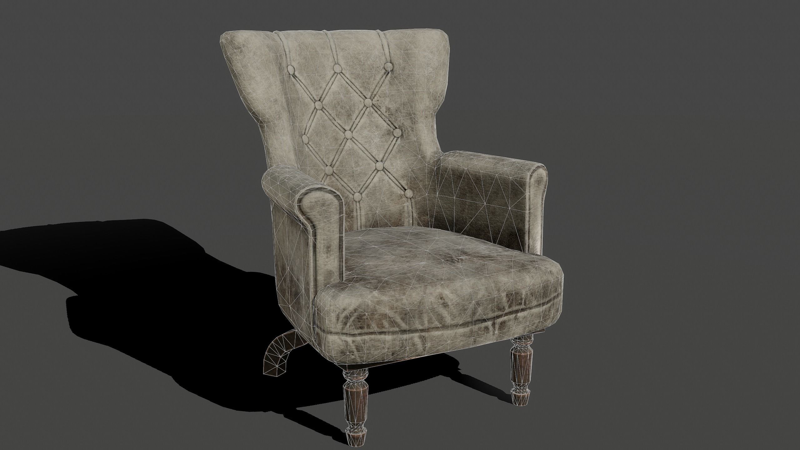 Armchairs Kit Low-poly 3D model_17