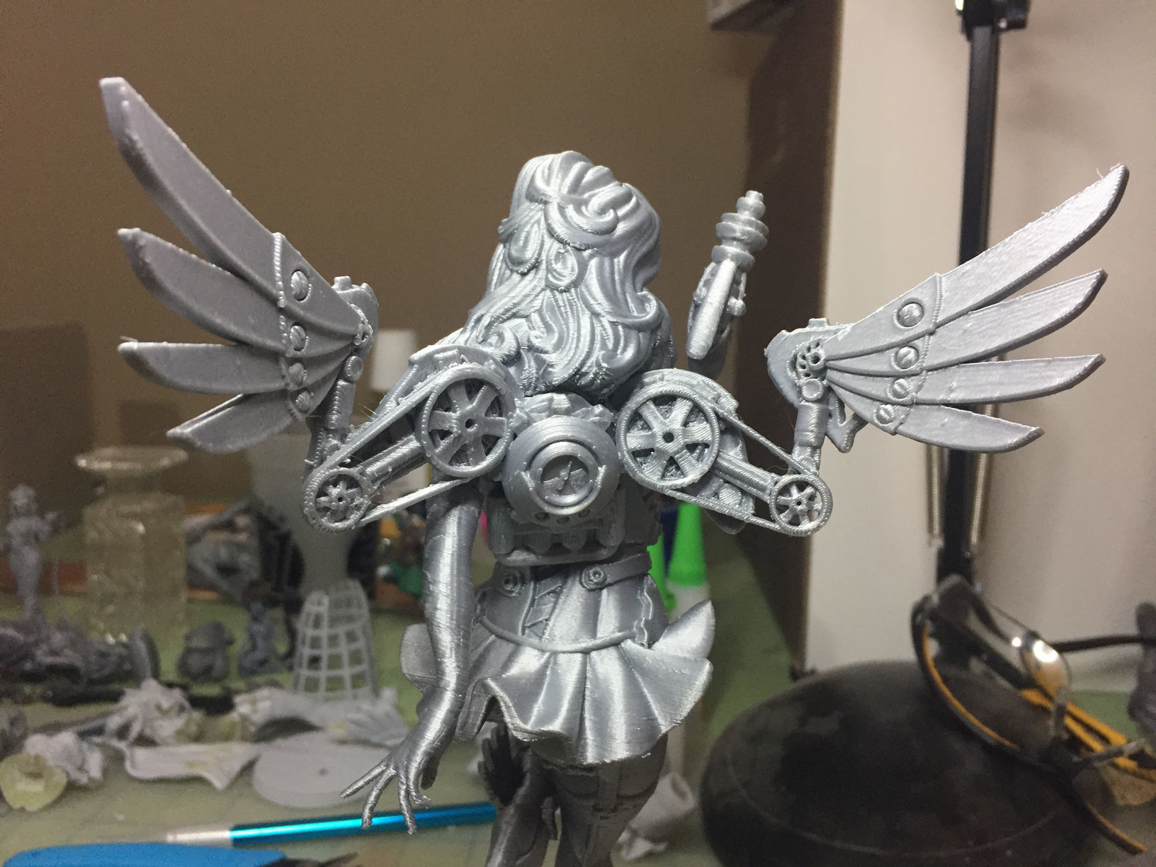 Steampunk Fairy Pinup 3D print model_35