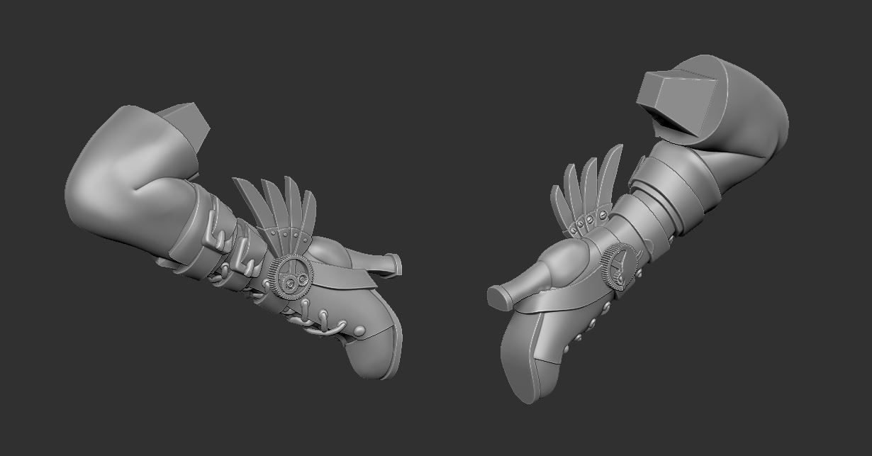 Steampunk Fairy Pinup 3D print model_9