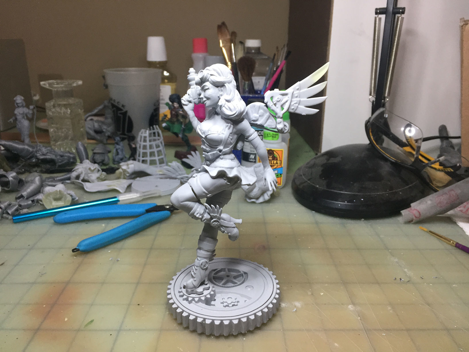 Steampunk Fairy Pinup 3D print model_15