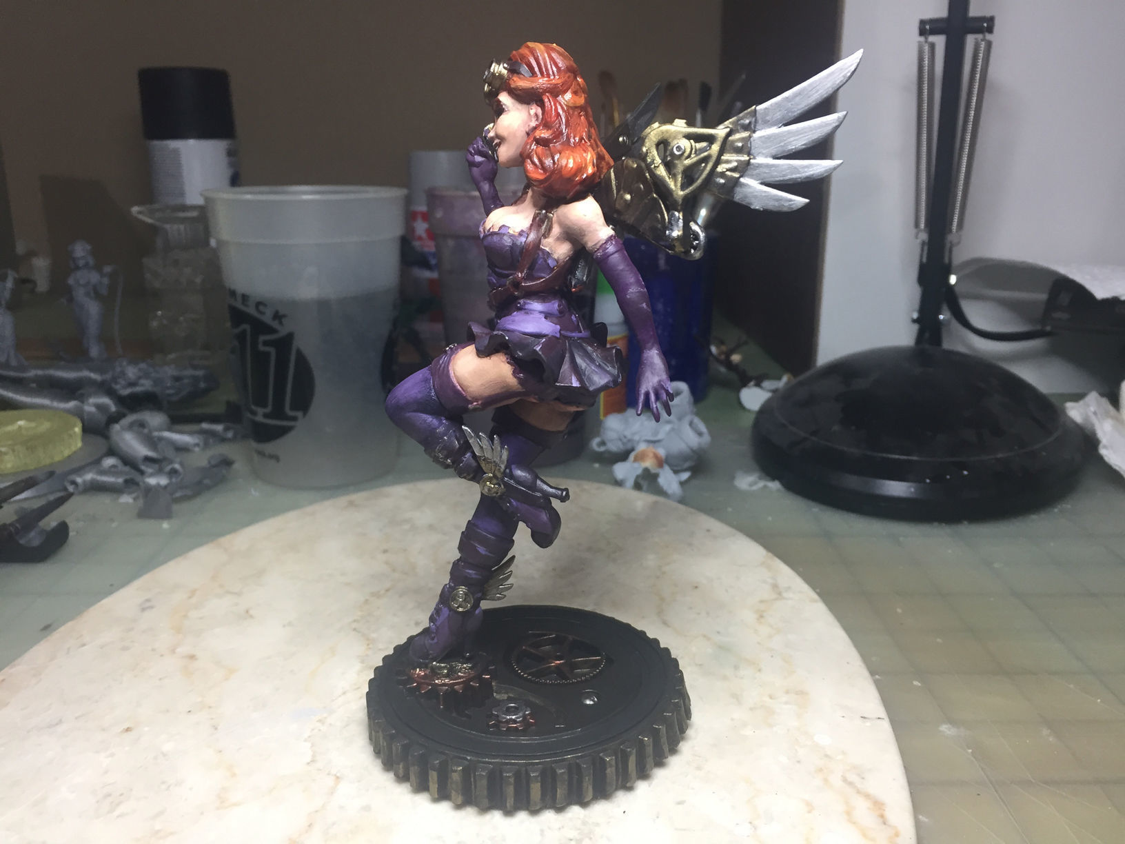 Steampunk Fairy Pinup 3D print model_20