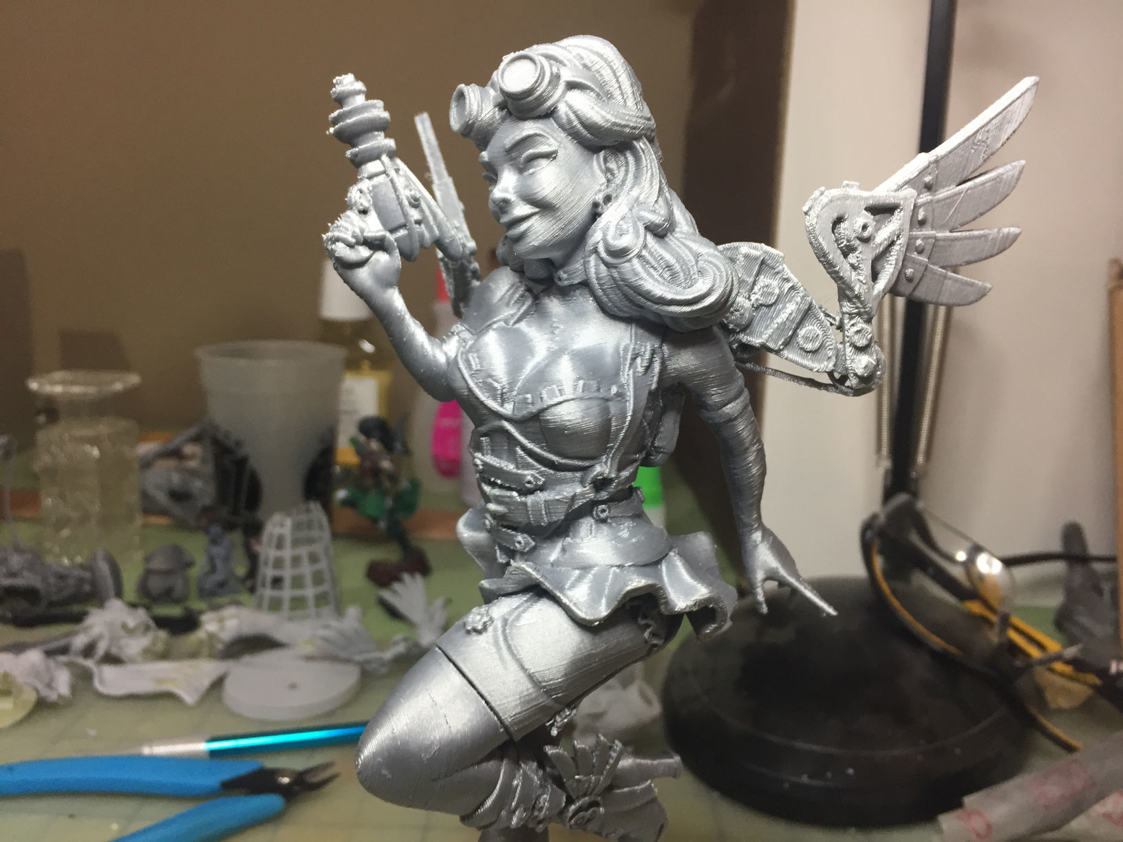 Steampunk Fairy Pinup 3D print model_33