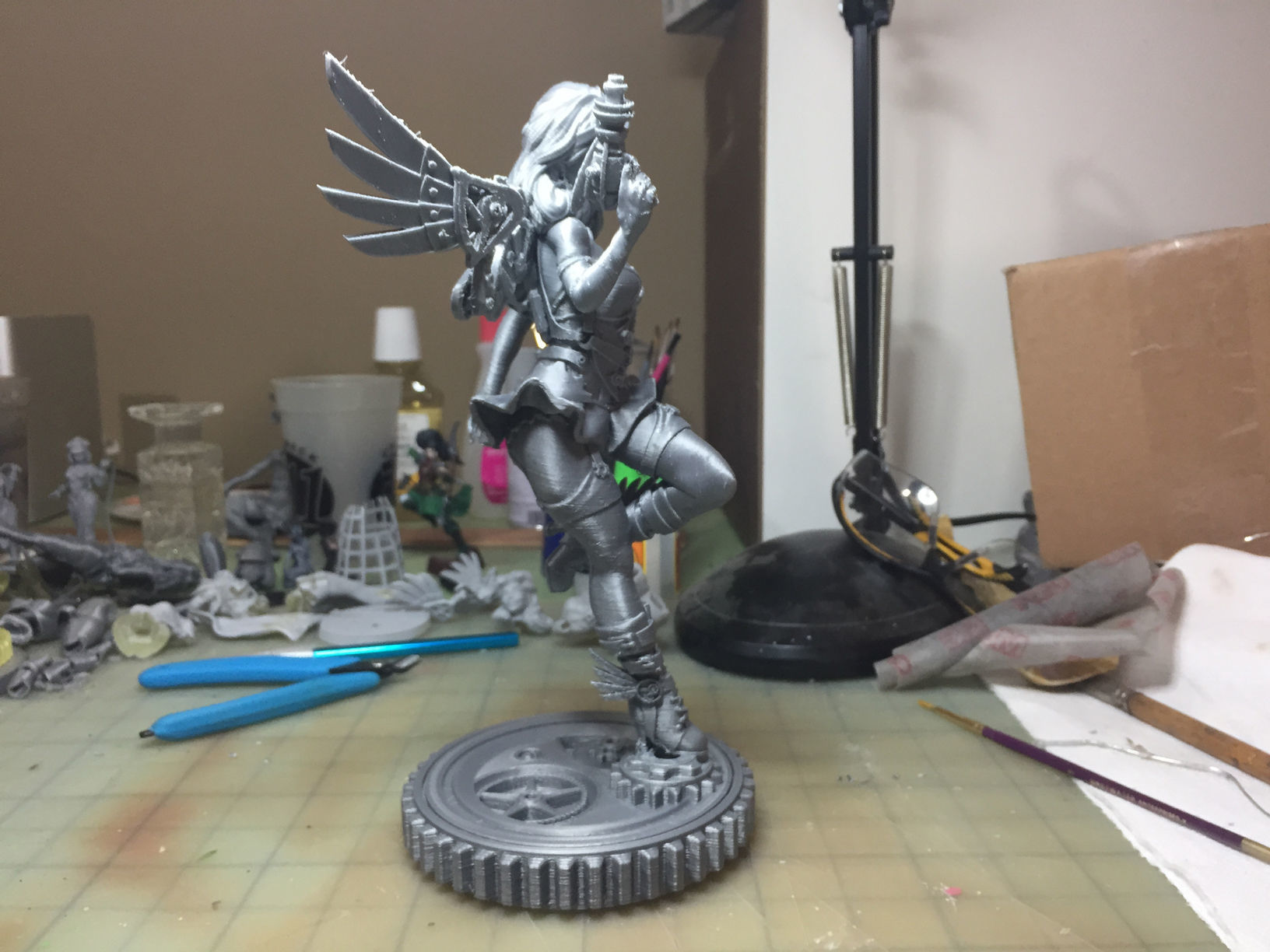 Steampunk Fairy Pinup 3D print model_31