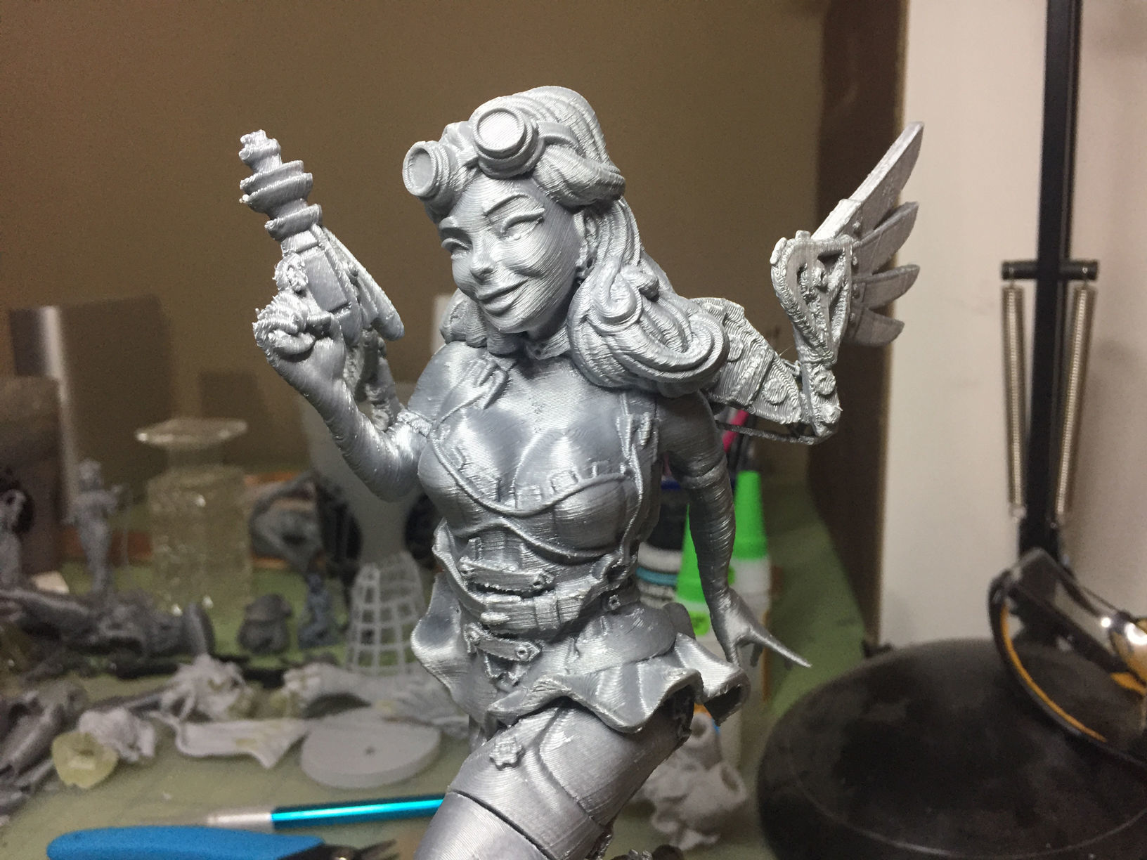 Steampunk Fairy Pinup 3D print model_36