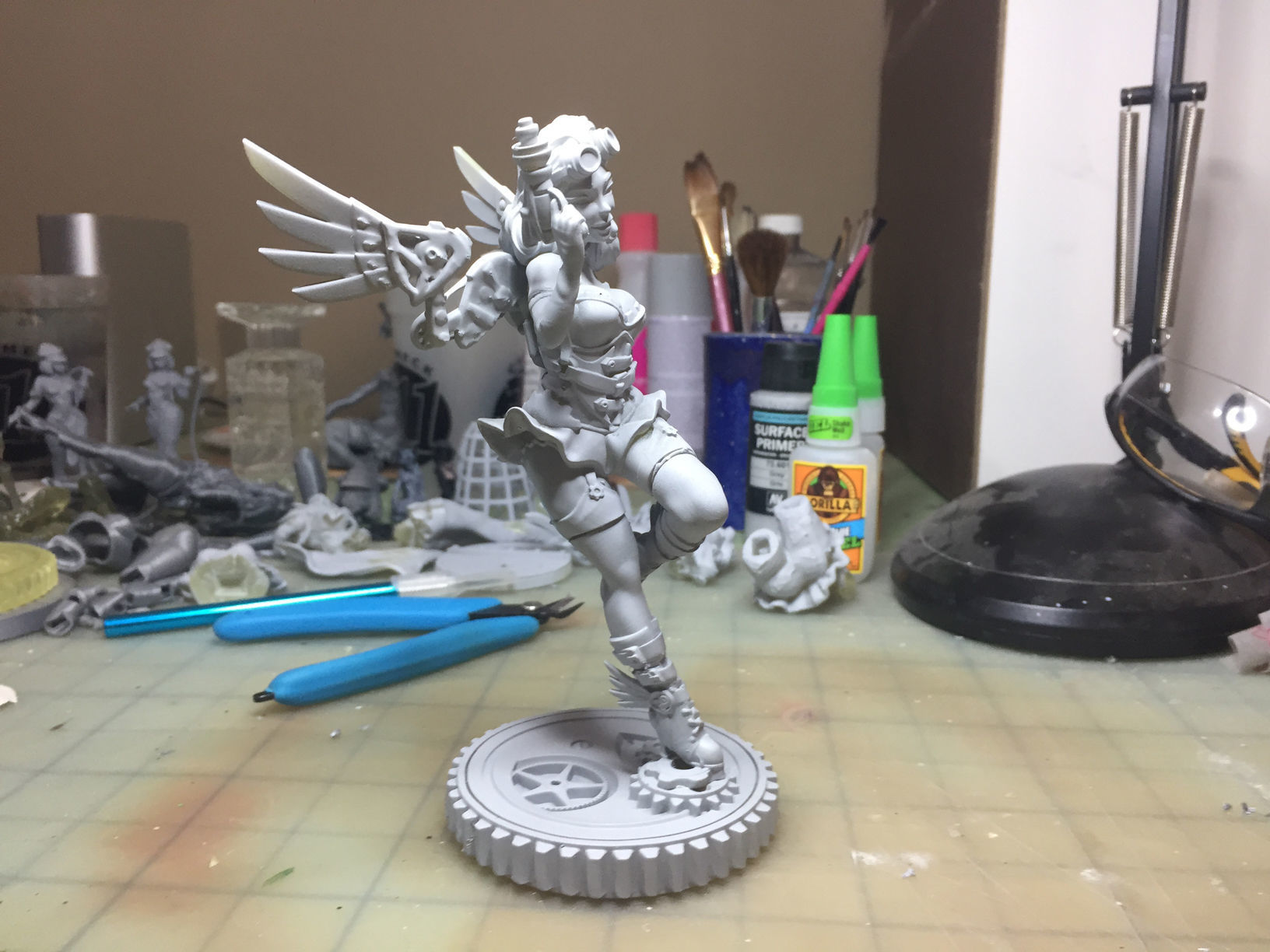 Steampunk Fairy Pinup 3D print model_17