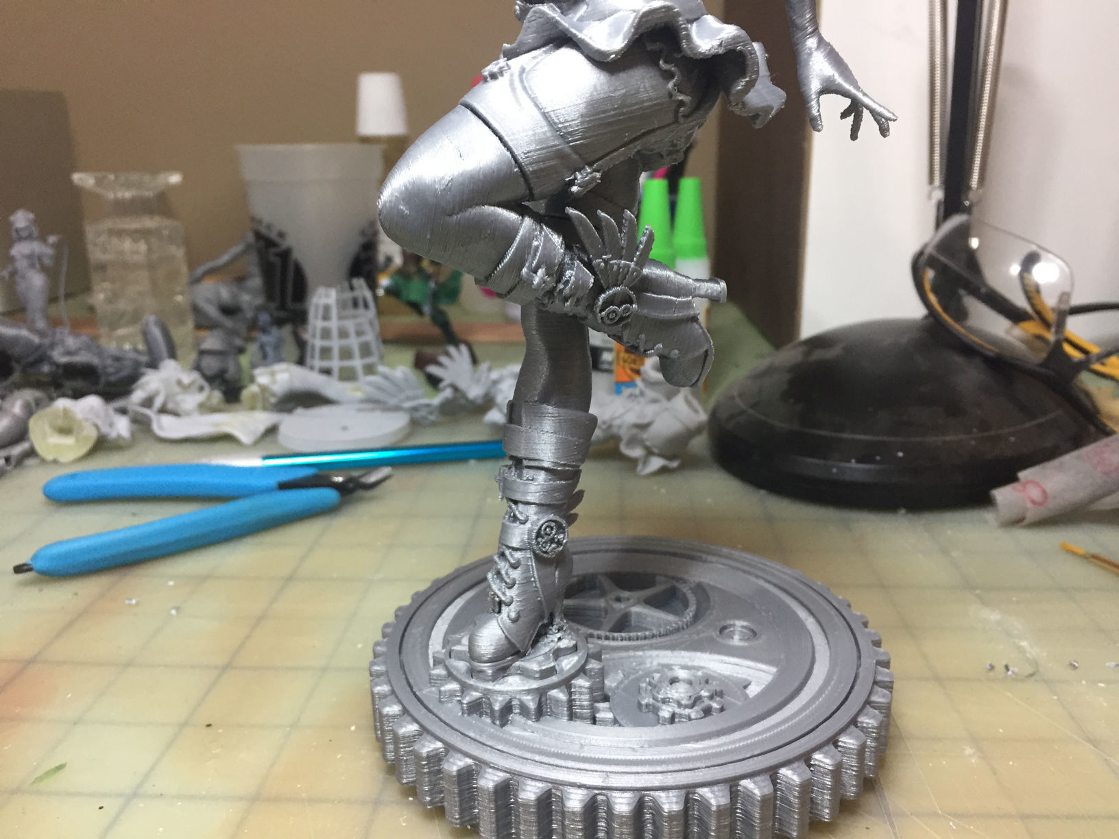 Steampunk Fairy Pinup 3D print model_34