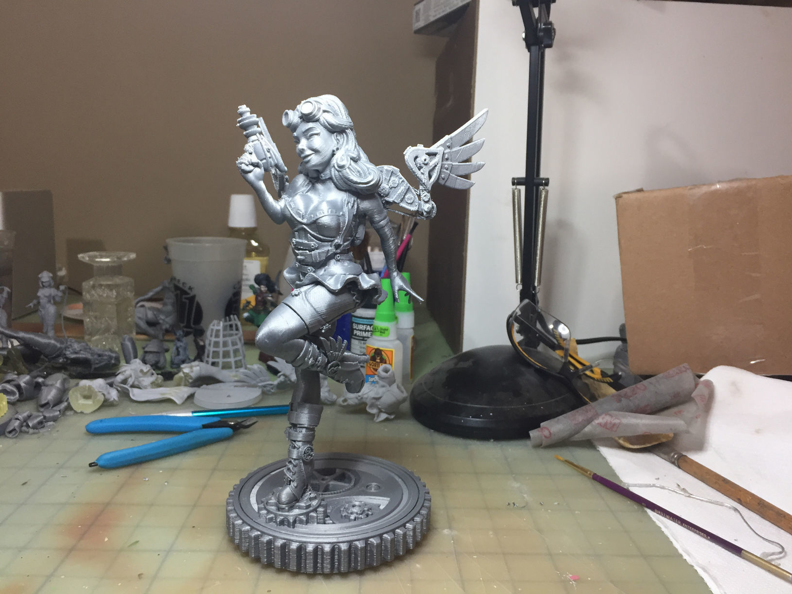 Steampunk Fairy Pinup 3D print model_29