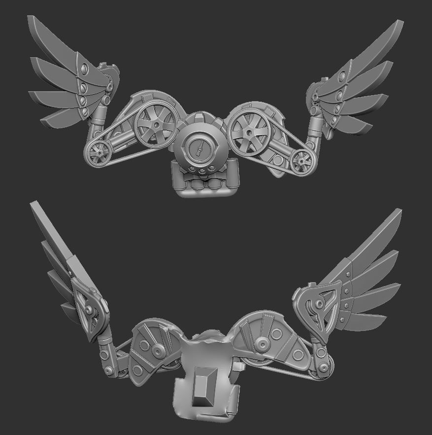 Steampunk Fairy Pinup 3D print model_11