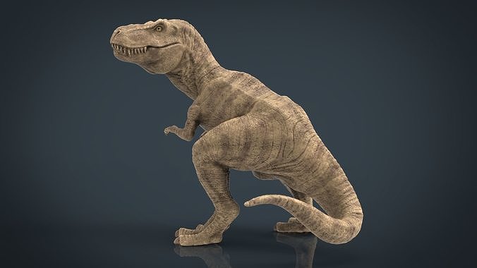 Tyranossaurus Rex sculpture Low-poly 3D model
