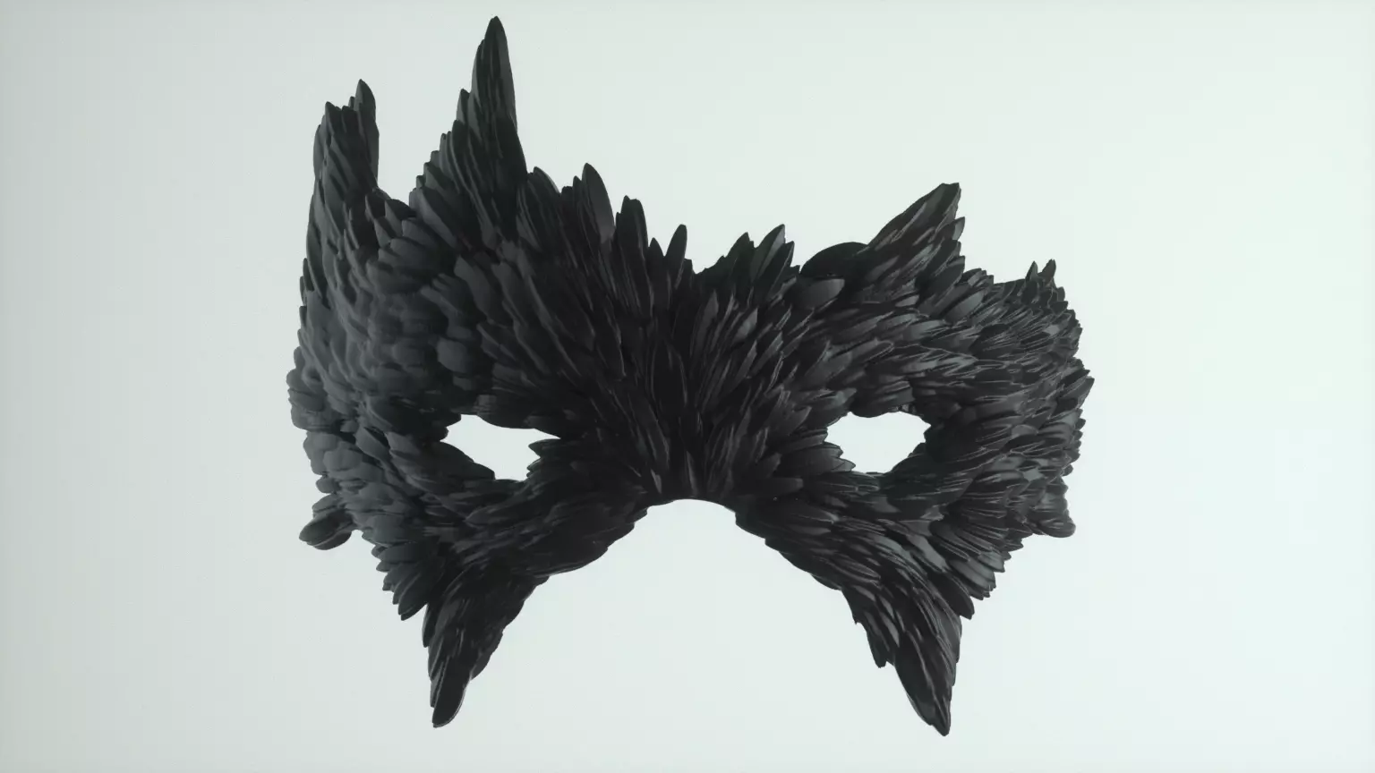 Carnival Mask - Raven 3D print model_0