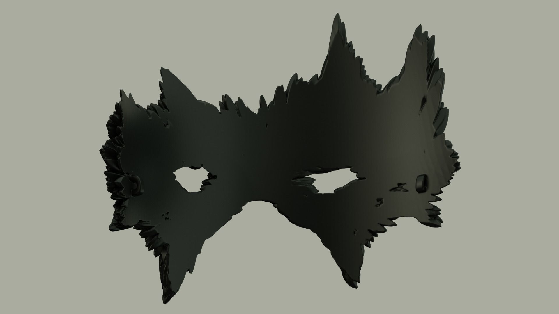 Carnival Mask - Raven 3D print model_7