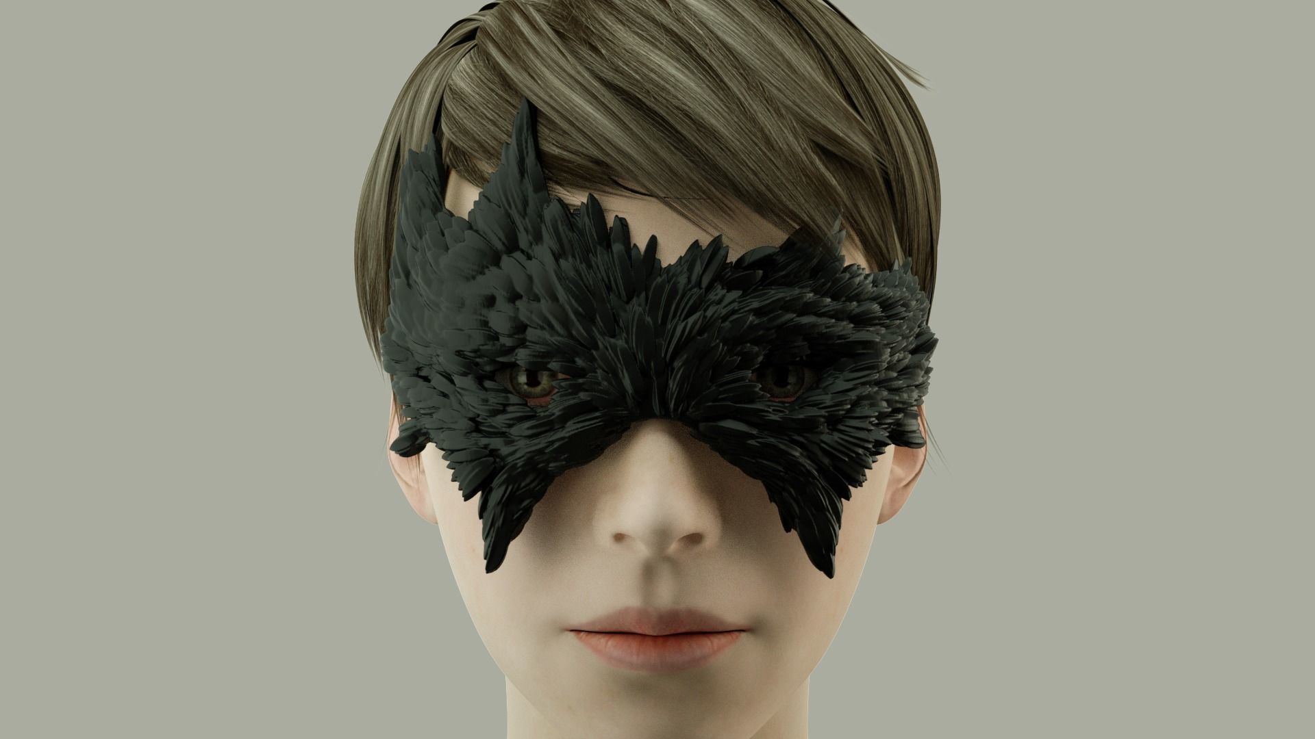 Carnival Mask - Raven 3D print model_2