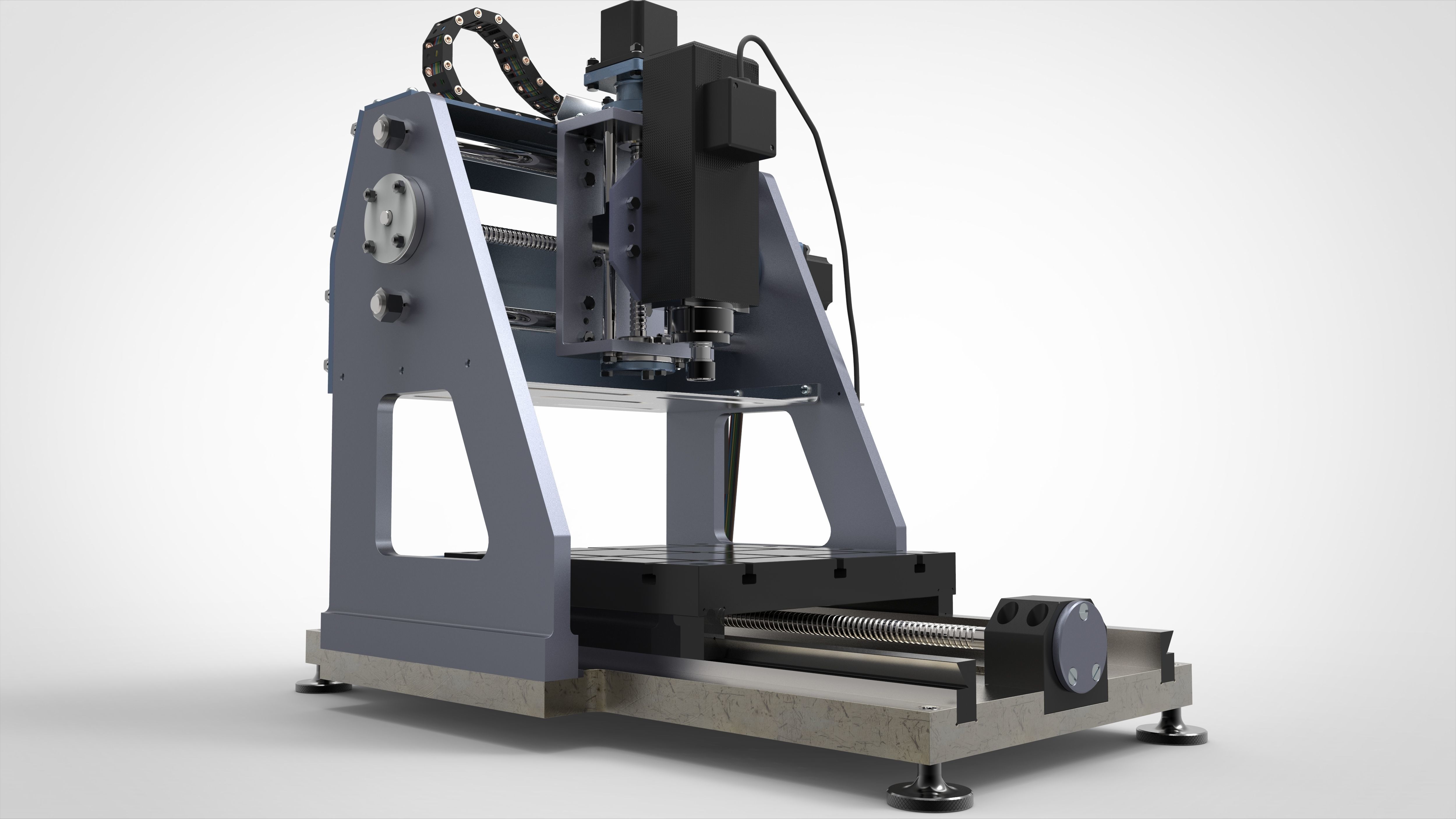 CNC Machine 3D model_2