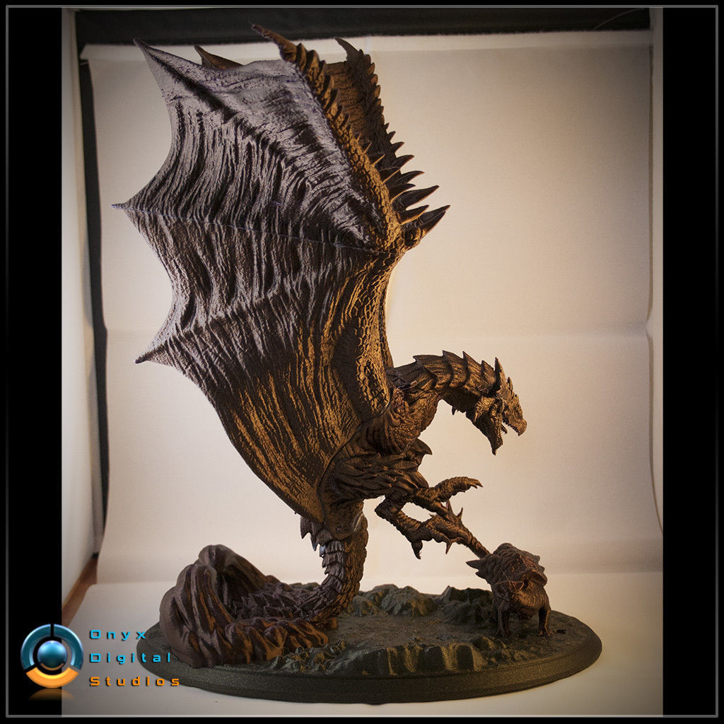 Monster Hunter - Rathalos - 3d printable Diorama 3D print model_5