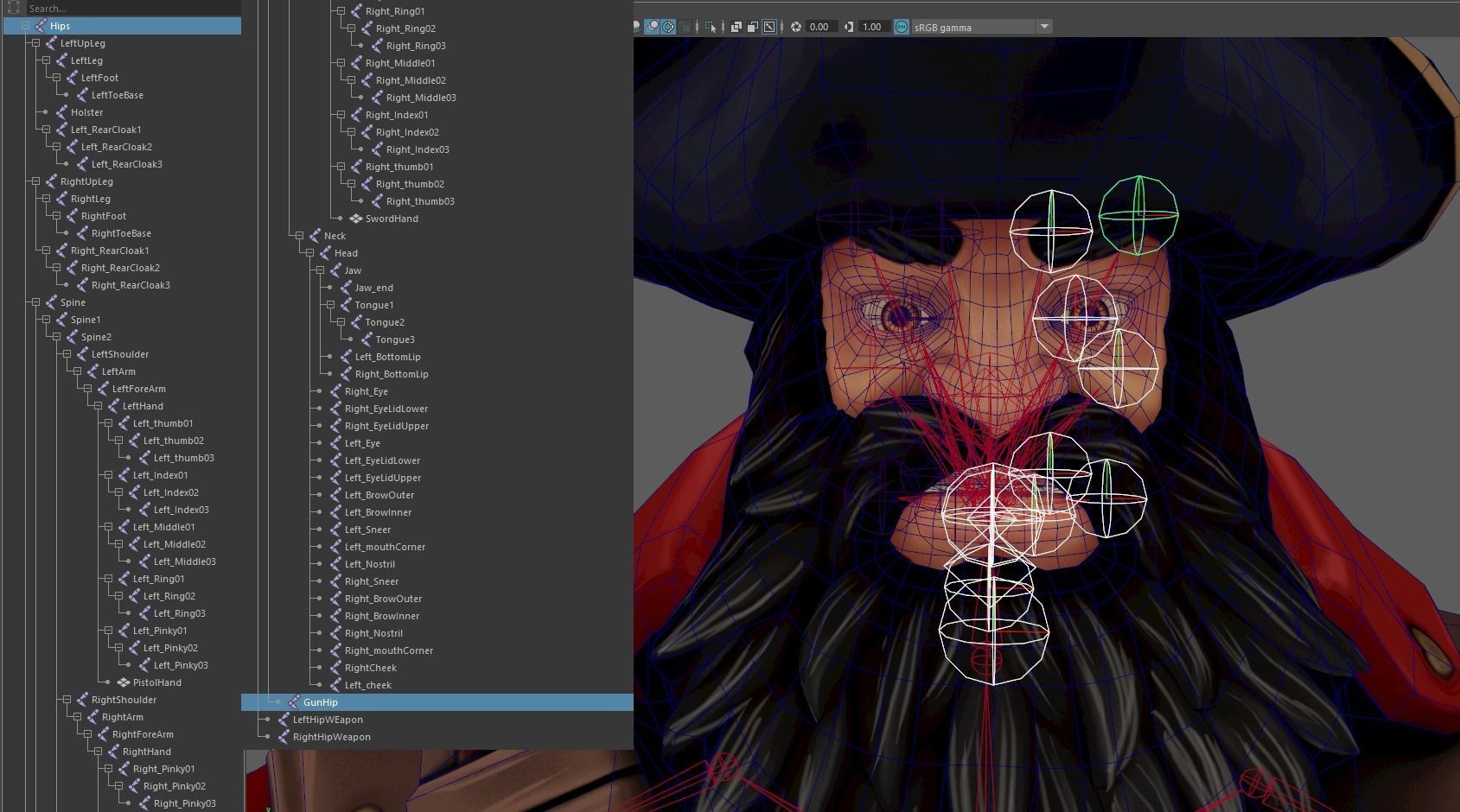 Pirate Captain PBR Low-poly 3D model_6