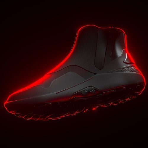 Techwear sneakers high 3D model