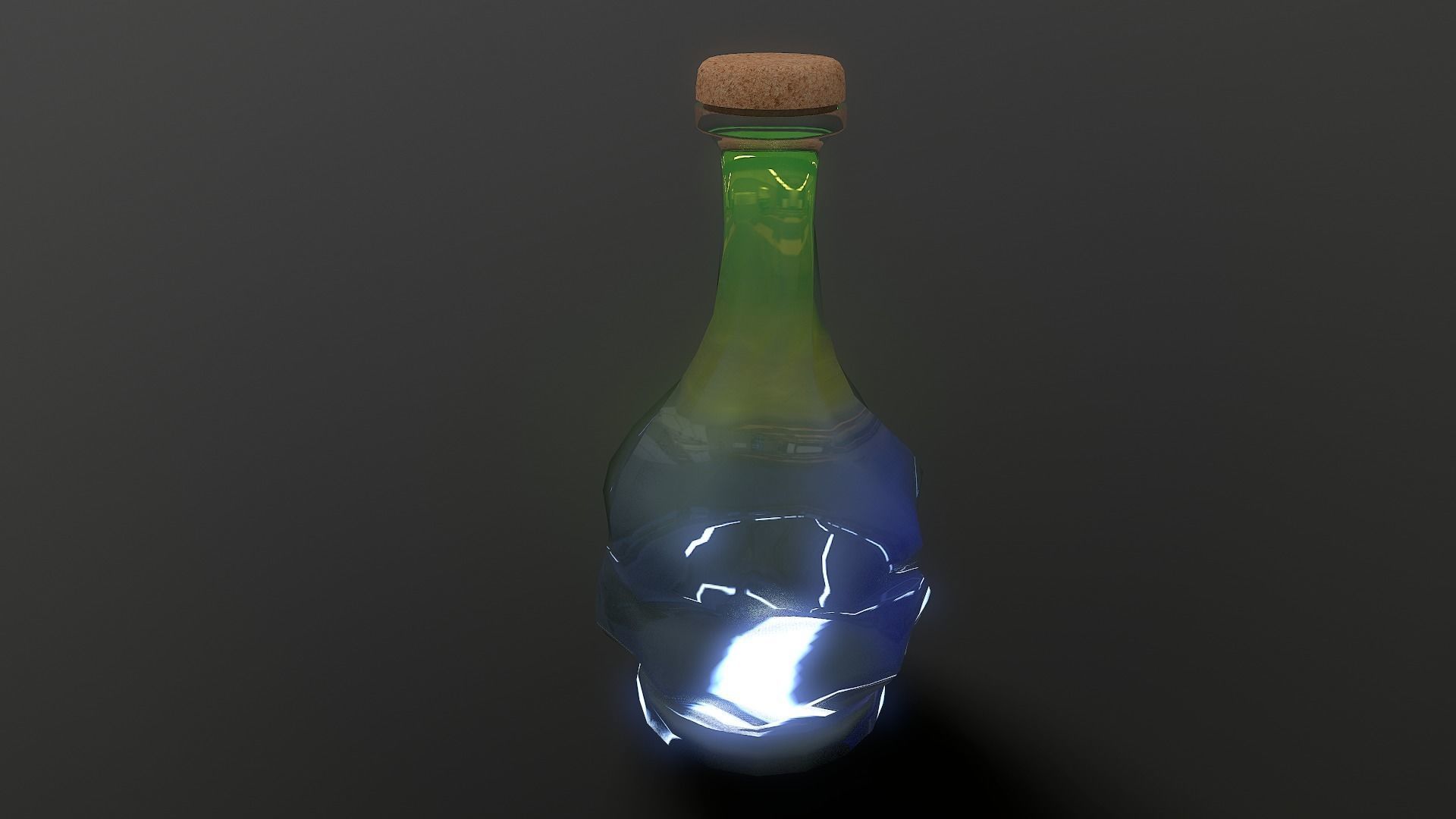 Potion Bottle 02 Low-poly 3D model_2