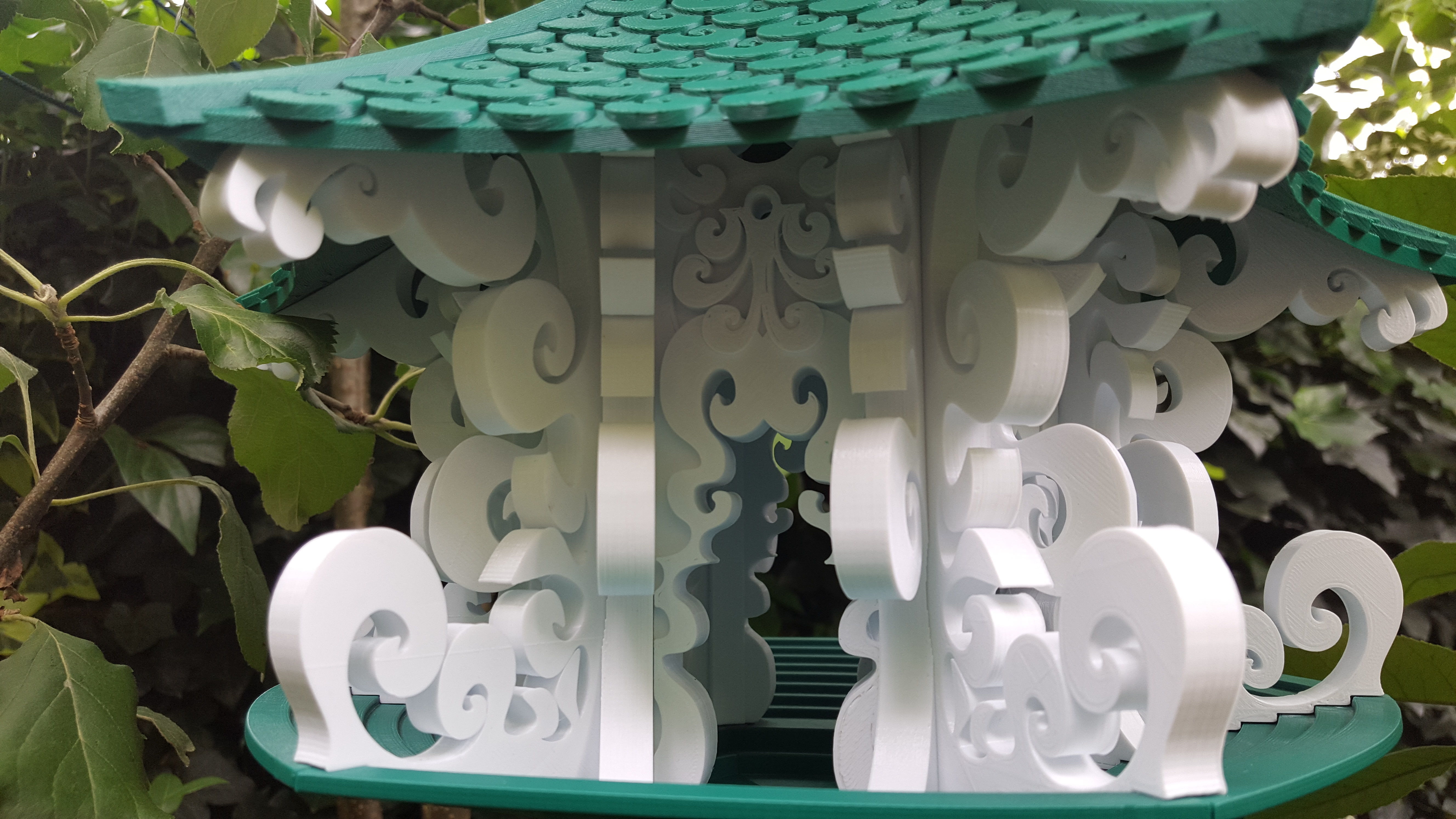 Flowing Bird Feeder Free 3D print model_6