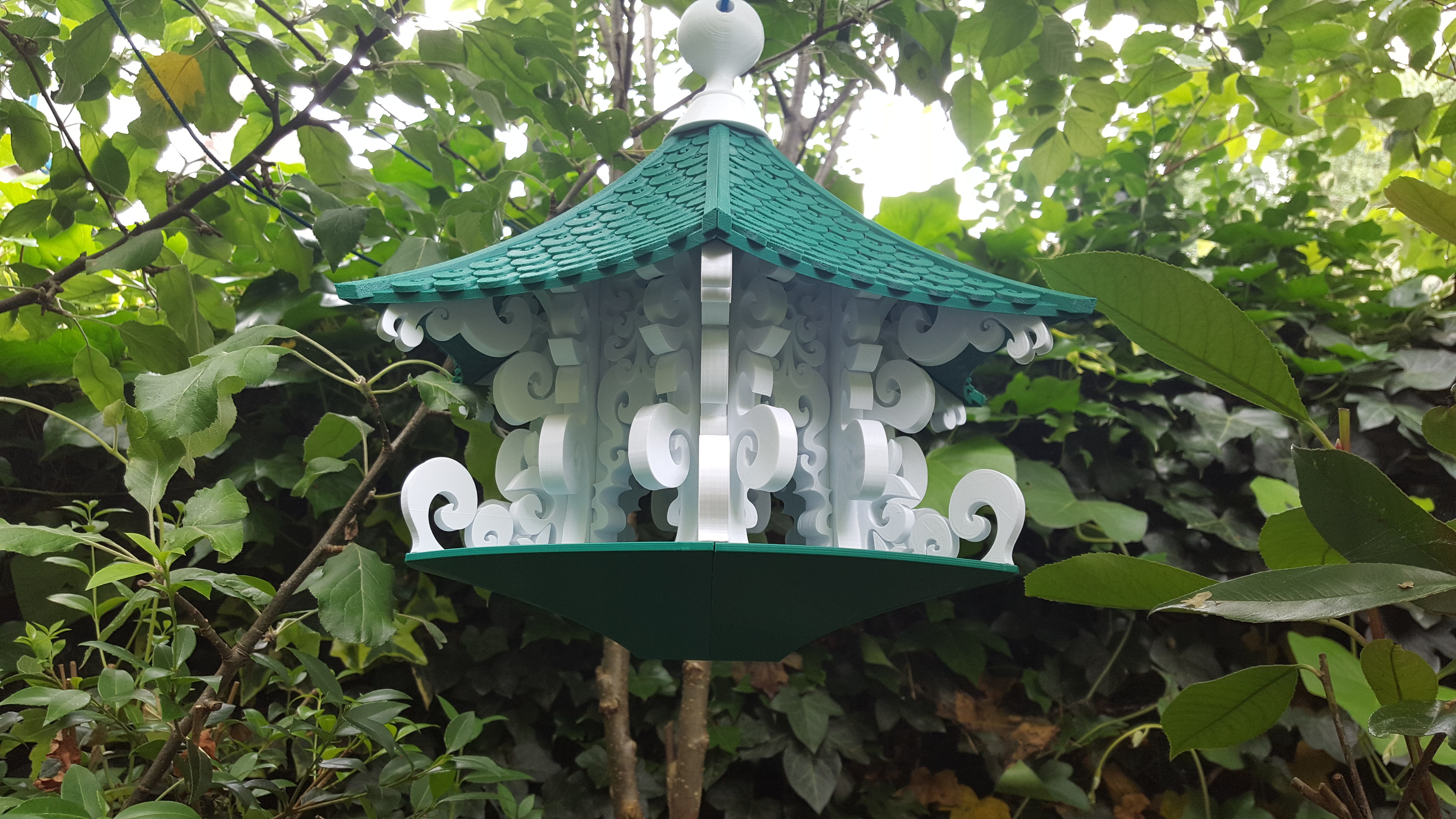 Flowing Bird Feeder Free 3D print model_5