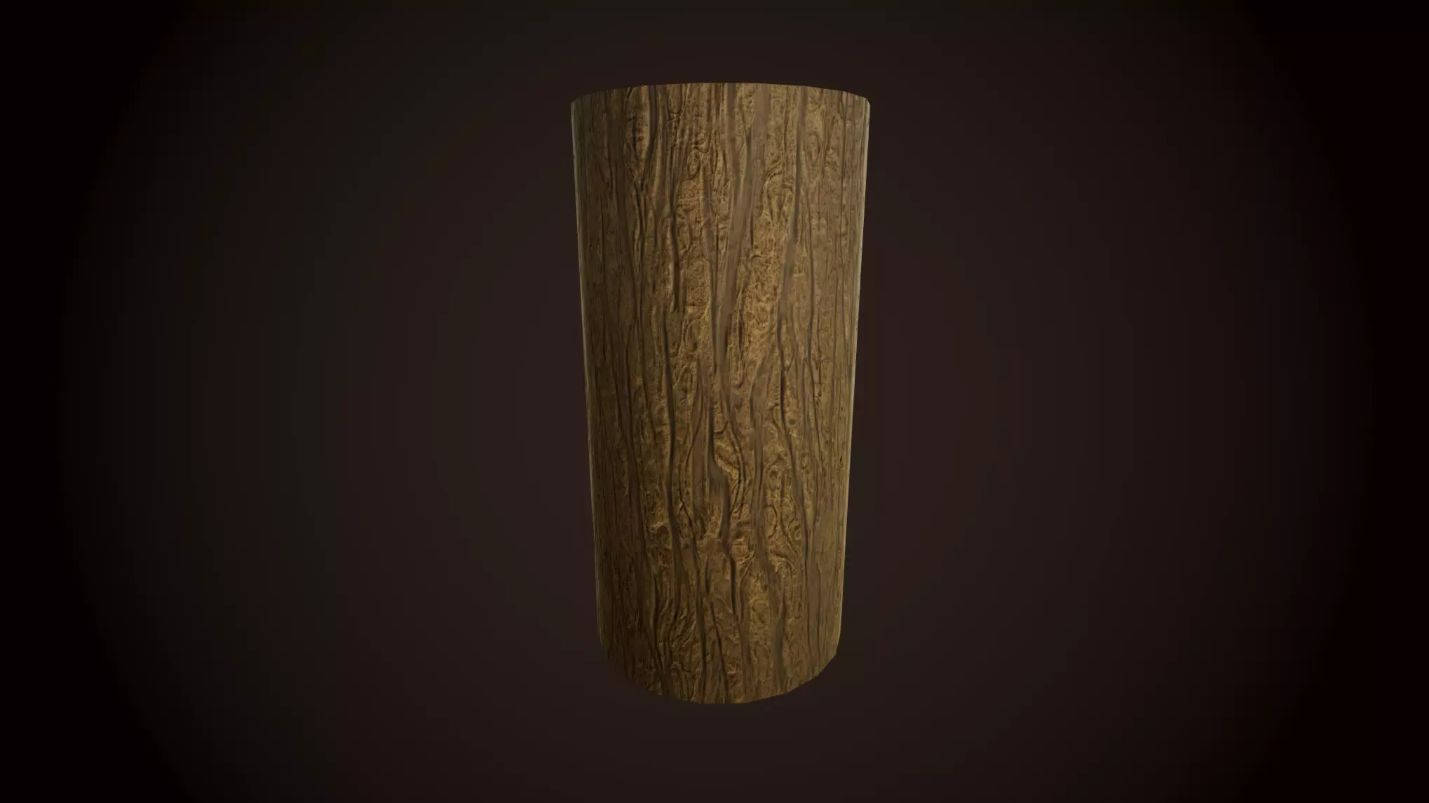 PBR Log wooden pole Free 3D model