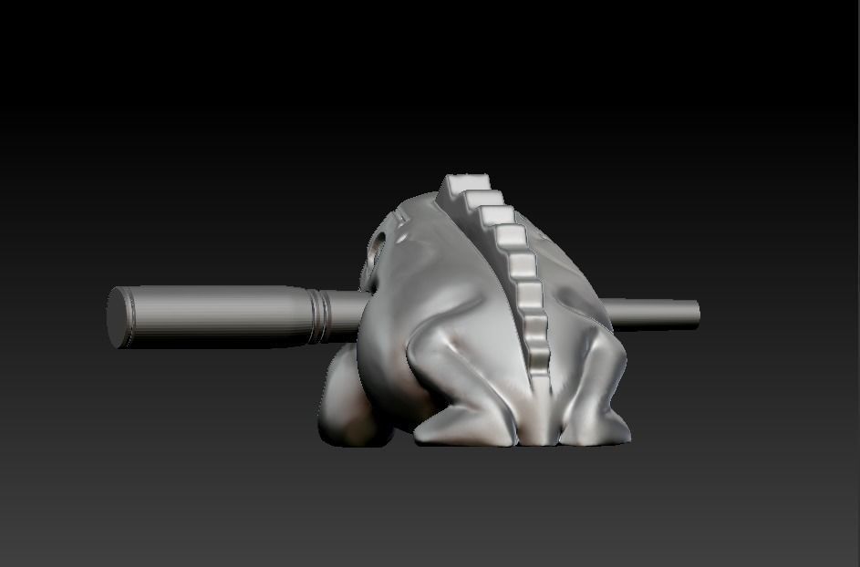 Singing frog 3D print model_11