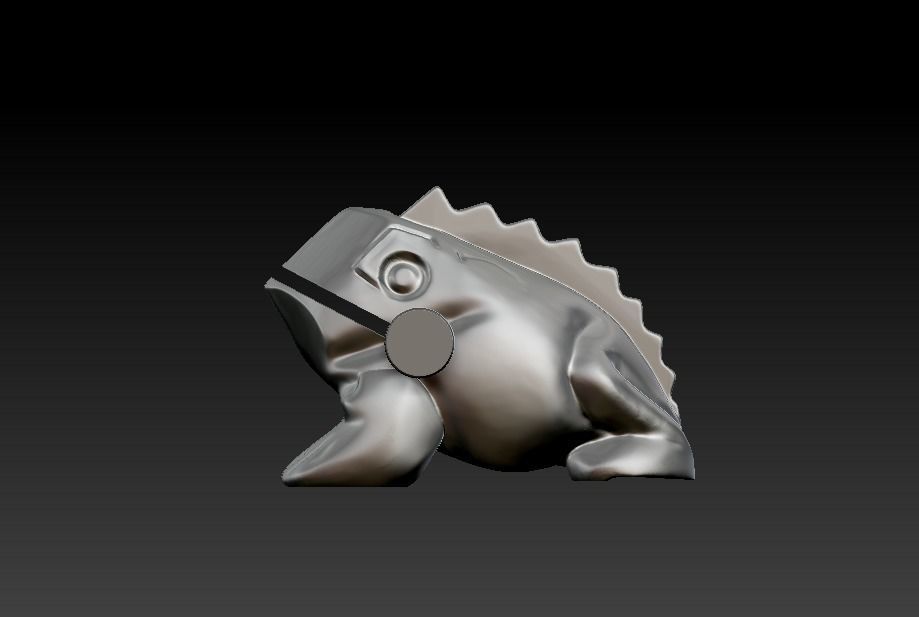 Singing frog 3D print model_9