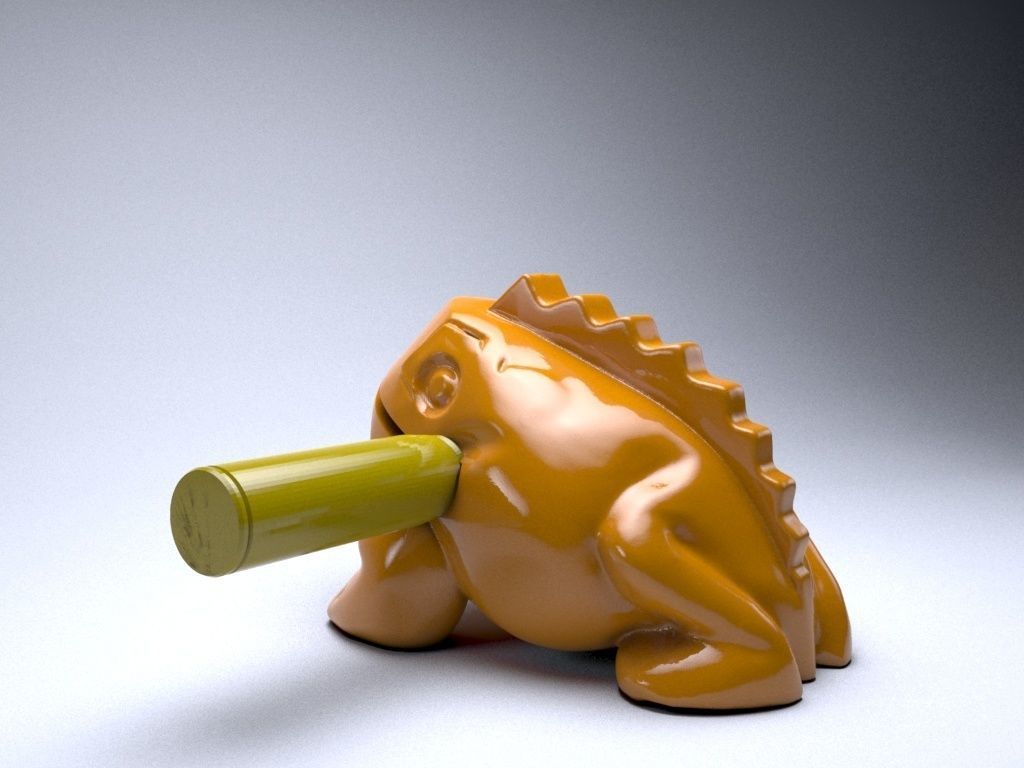 Singing frog 3D print model_35