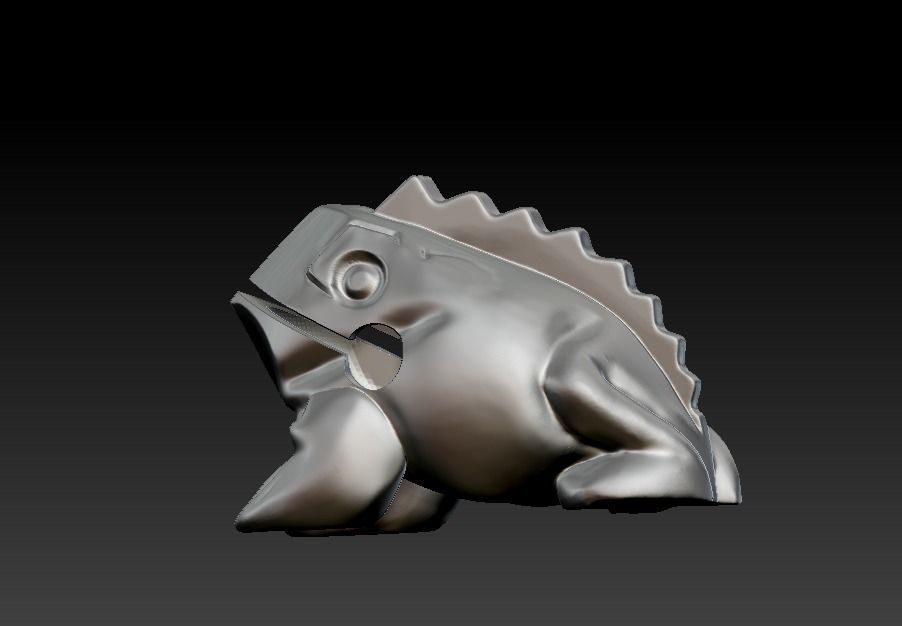 Singing frog 3D print model_25