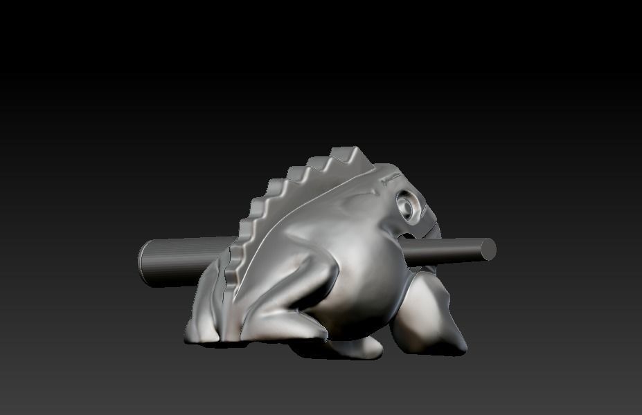 Singing frog 3D print model_14