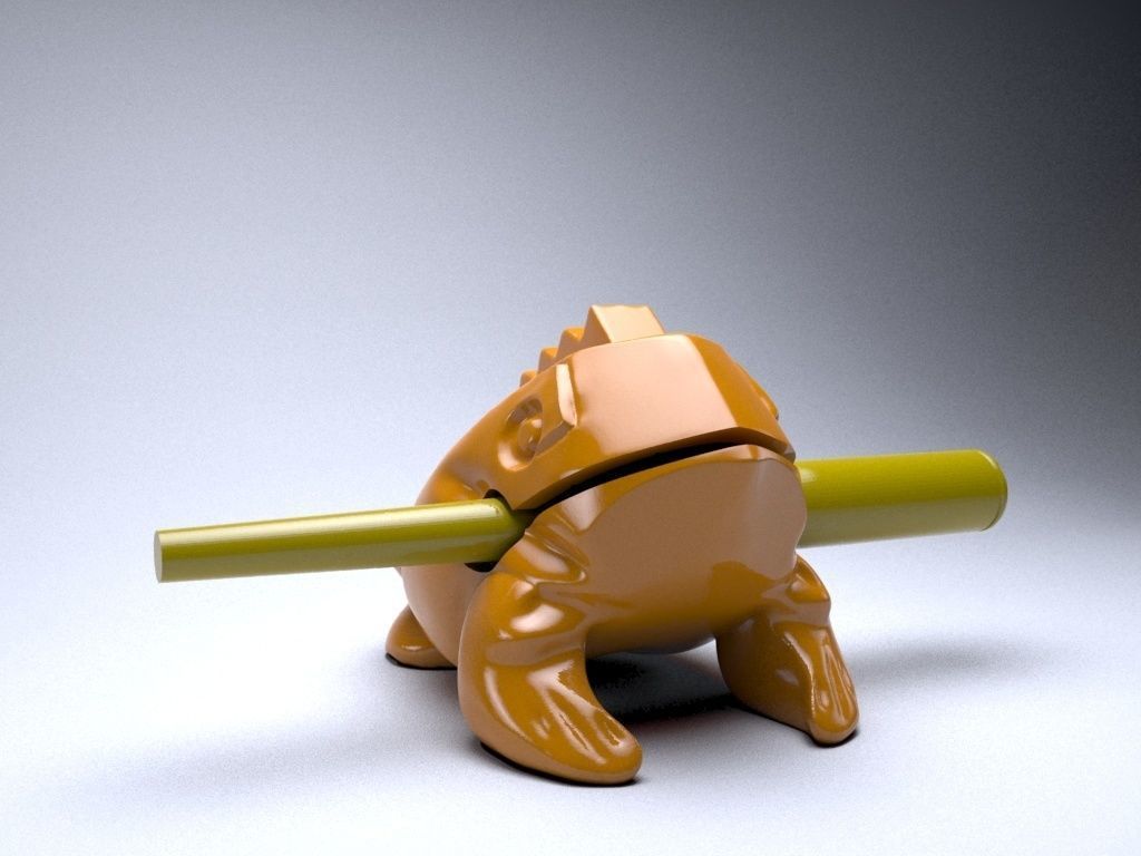 Singing frog 3D print model_0